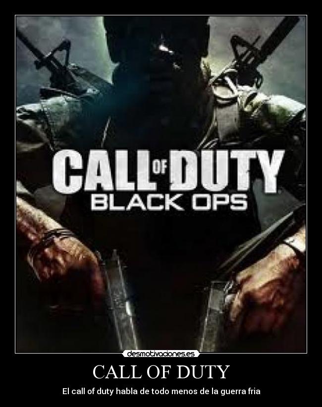 CALL OF DUTY - El call of duty habla de todo menos de la guerra fria