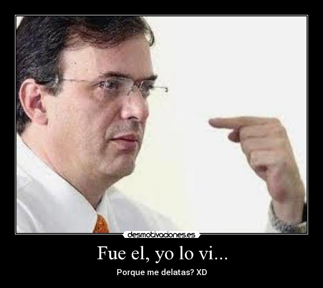 Fue el, yo lo vi... - Porque me delatas? XD