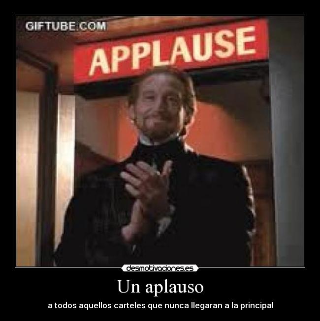 Un aplauso -