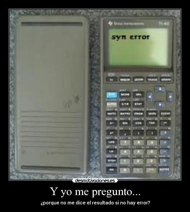 Y yo me pregunto... -