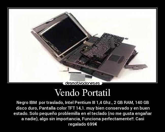 Vendo Portatil -