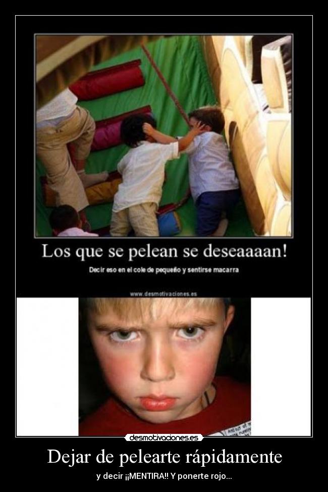 Dejar de pelearte rápidamente -