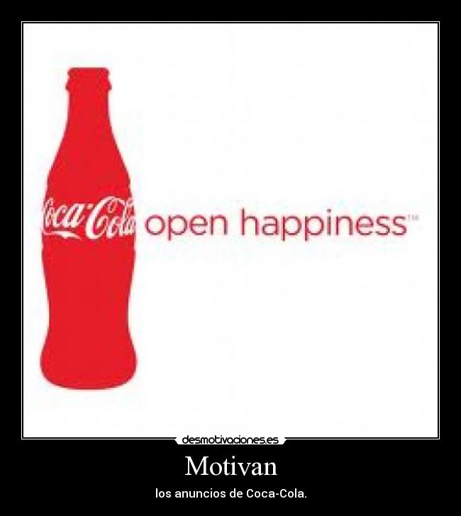 Motivan - los anuncios de Coca-Cola.
