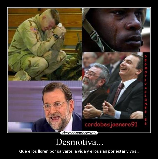 carteles soldados guerra afganistan iraq kosovo desmotivaciones