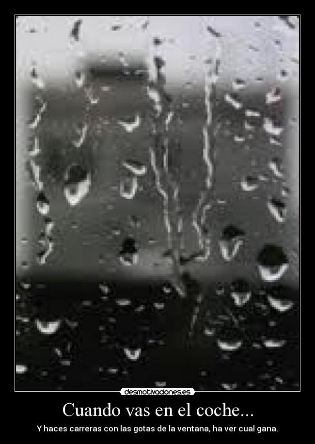Cuando vas en el coche... -