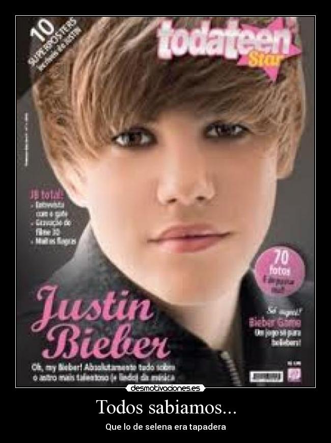 Todos sabiamos... - Que lo de selena era tapadera