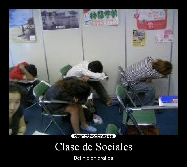 Clase de Sociales - Definicion grafica