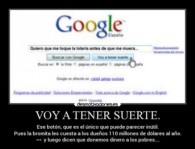 VOY A TENER SUERTE. - 