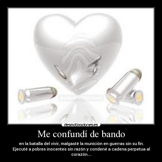 Me confundí de bando -