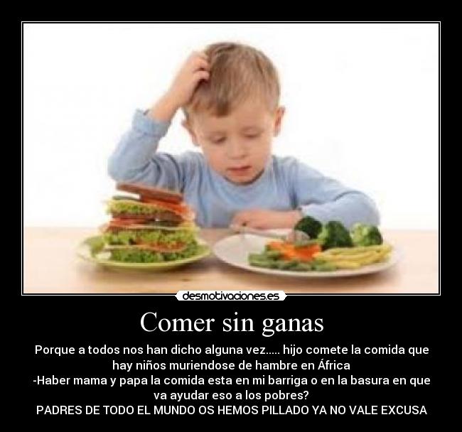 Comer sin ganas -