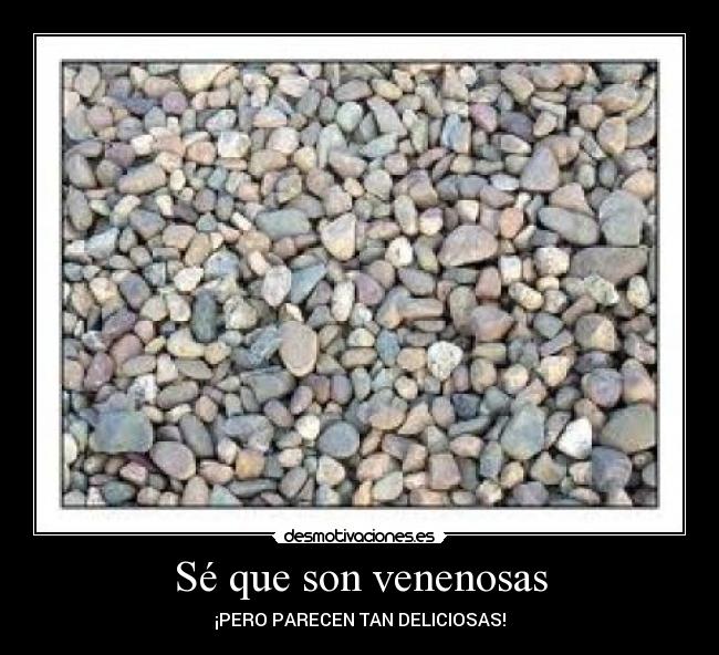 Sé que son venenosas - ¡PERO PARECEN TAN DELICIOSAS!