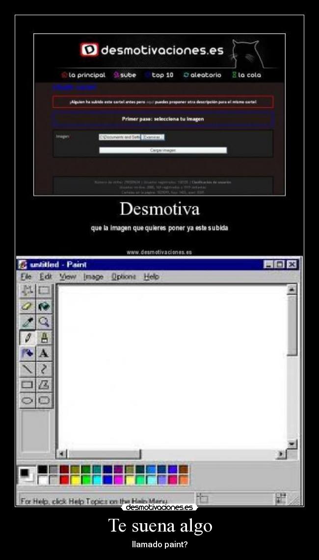 Te suena algo - llamado paint?