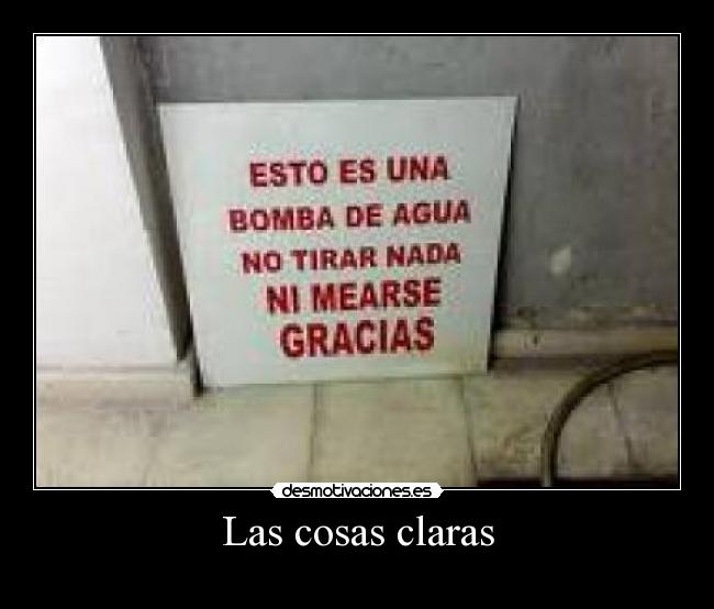Las cosas claras -