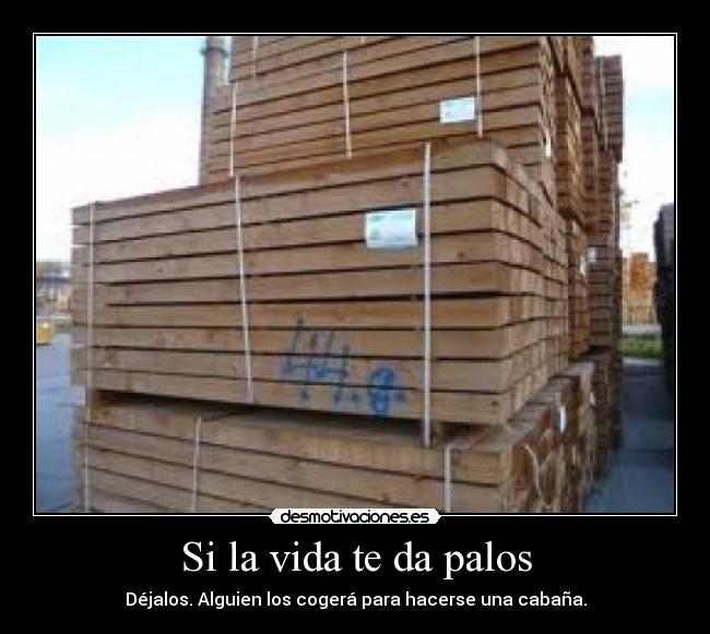 Si la vida te da palos -