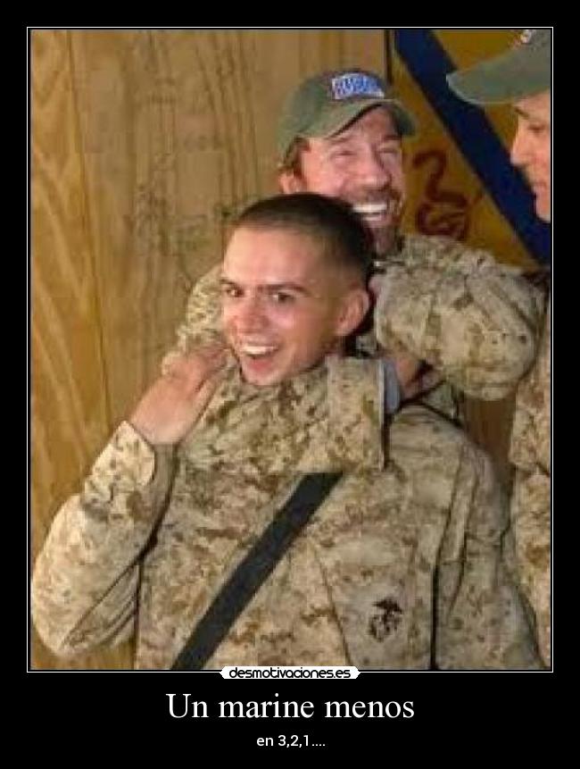 carteles chuck norris marines desmotivaciones