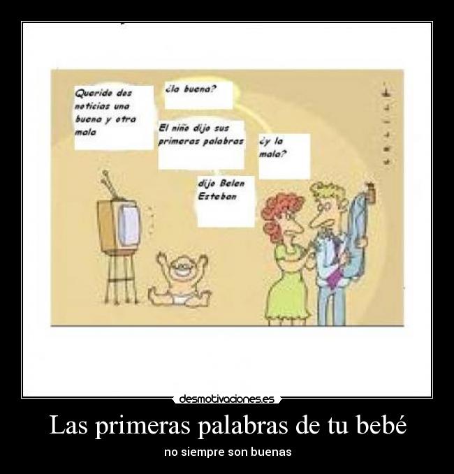 Las primeras palabras de tu bebé - no siempre son buenas