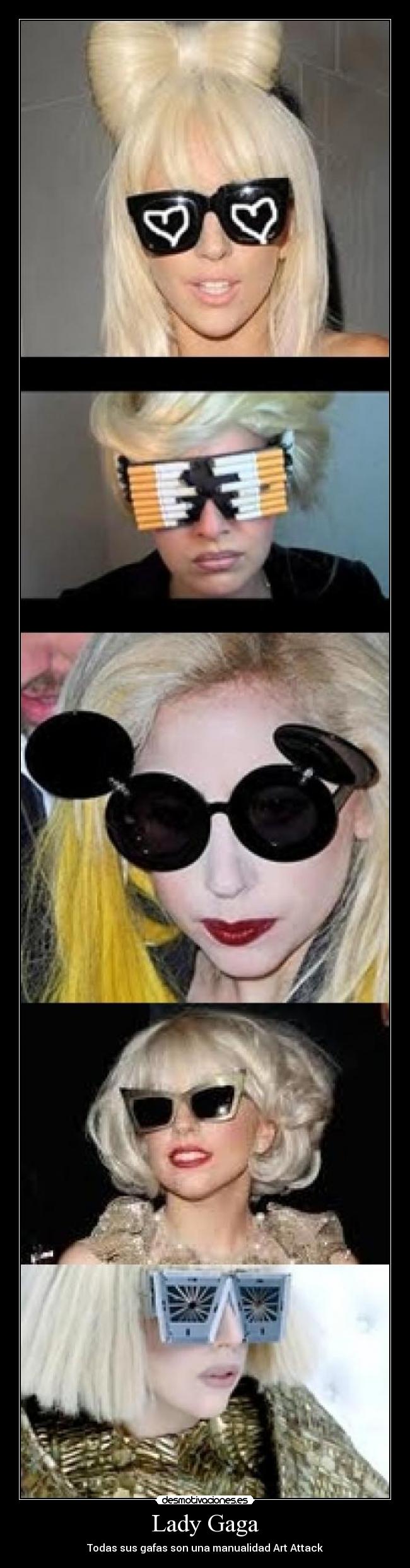 Lady Gaga - Todas sus gafas son una manualidad Art Attack