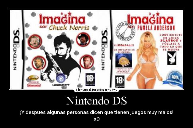 Nintendo DS - ¡Y despues algunas personas dicen que tienen juegos muy malos!
xD