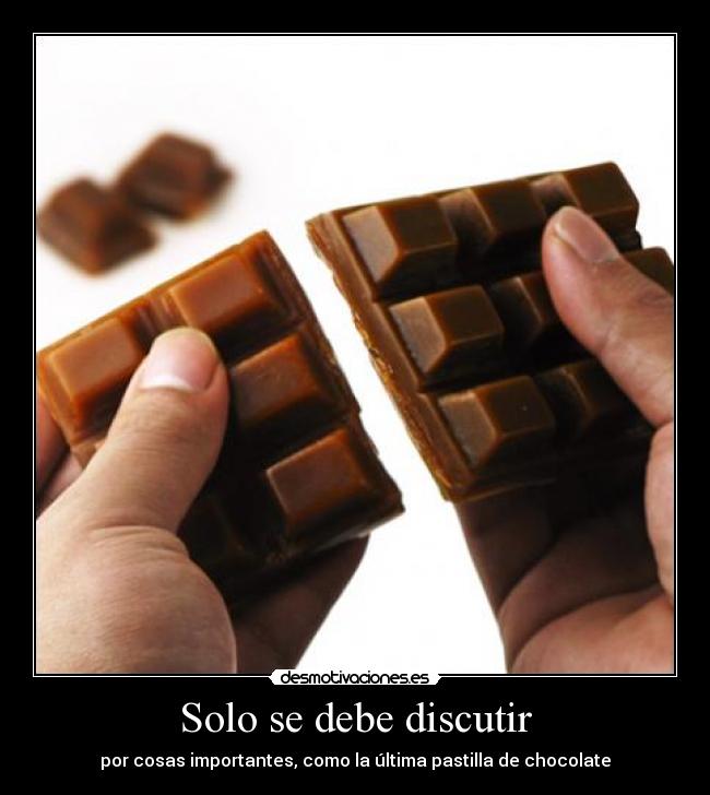 Solo se debe discutir -