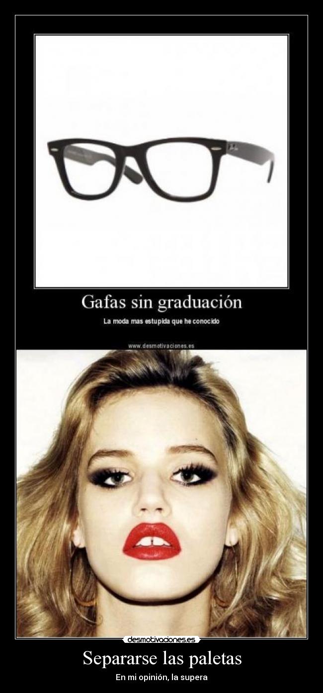 carteles moda estupida paletas separadas modelos desmotivaciones