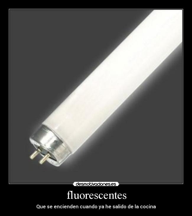 fluorescentes - Que se encienden cuando ya he salido de la cocina