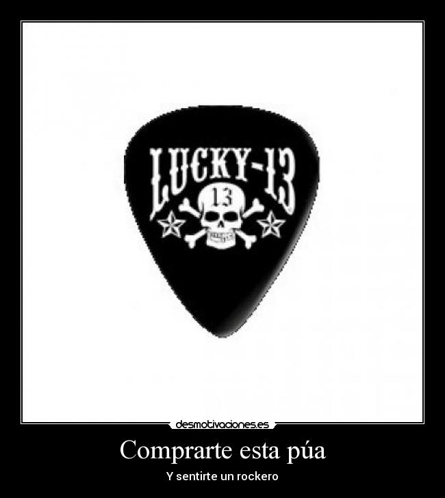 Comprarte esta púa - Y sentirte un rockero