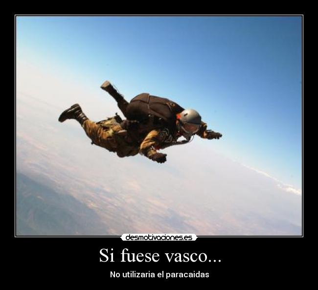 carteles vasco paracaidas paracaidista desmotivaciones
