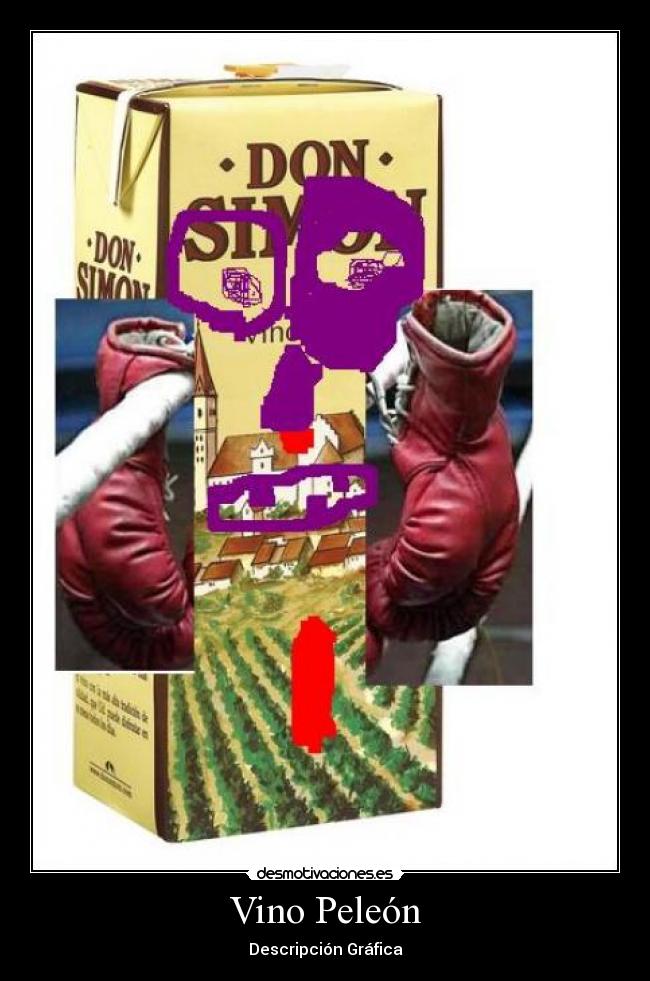 Vino Peleón - Descripción Gráfica