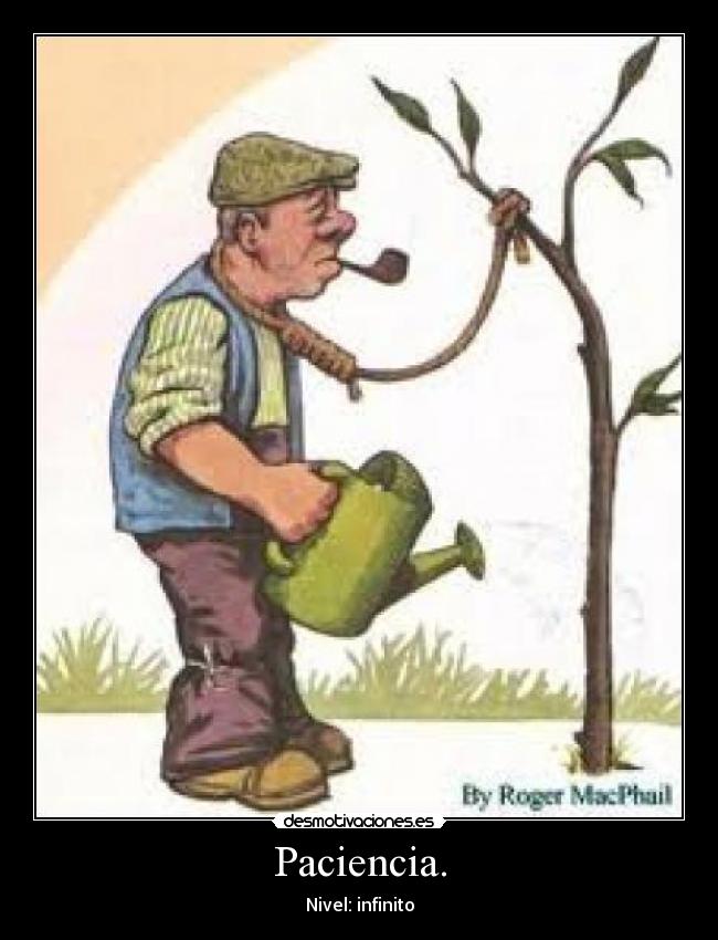 Paciencia. - Nivel: infinito