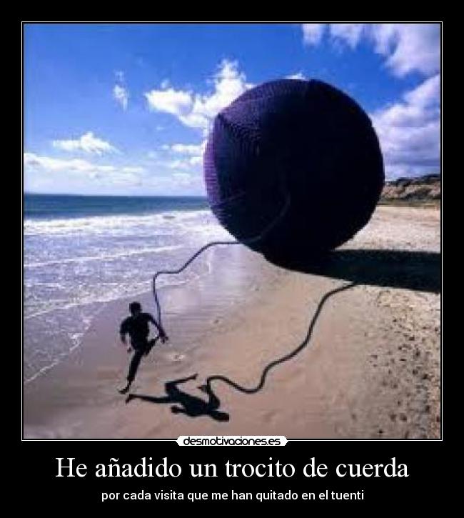 He añadido un trocito de cuerda -
