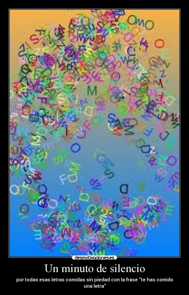 Un minuto de silencio -