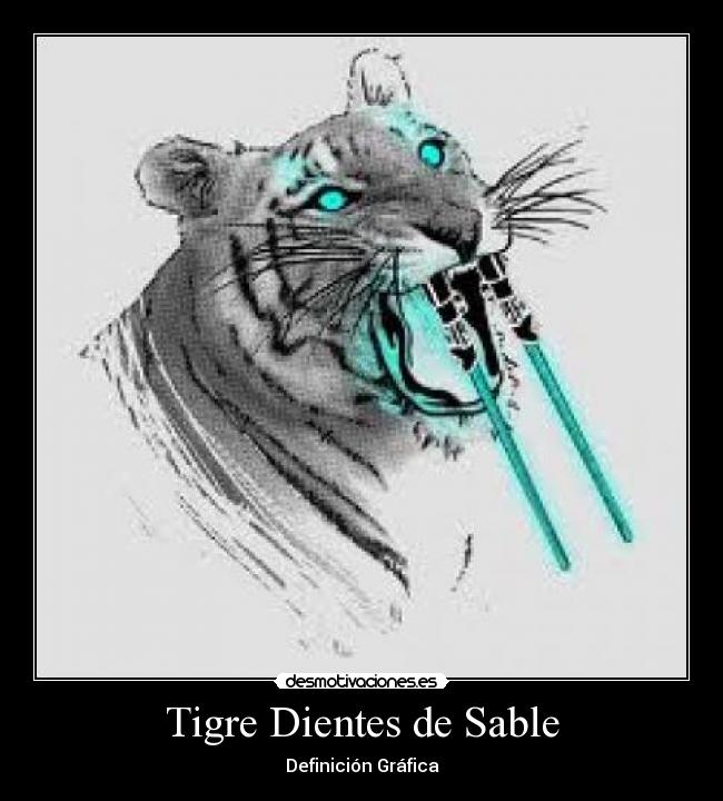 Tigre Dientes de Sable - Definición Gráfica