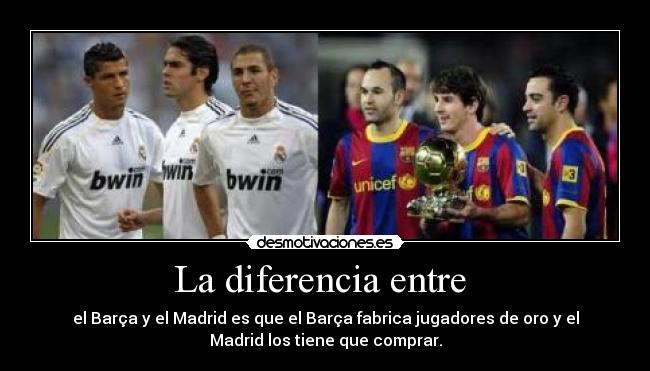 La diferencia entre  - 