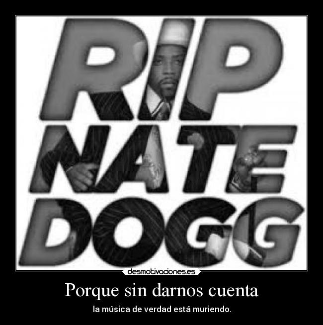 carteles rip nate dogg desmotivaciones