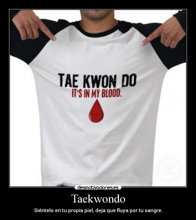 Taekwondo - Siéntelo en tu propia piel, deja que fluya por tu sangre.