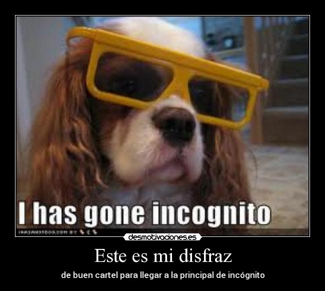 Este es mi disfraz -