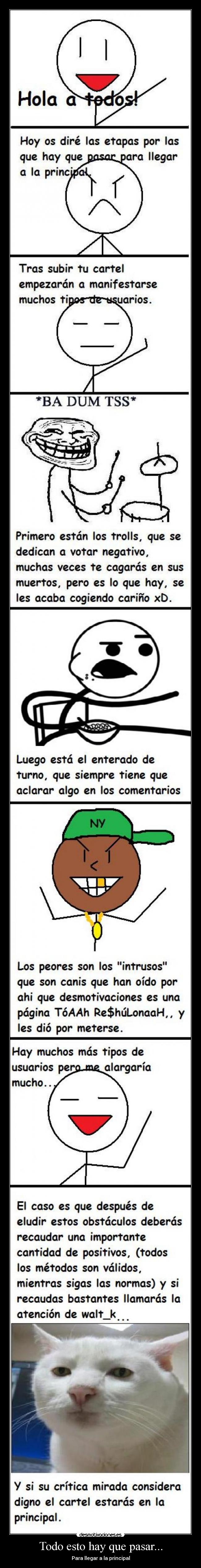 Todo esto hay que pasar... - Para llegar a la principal