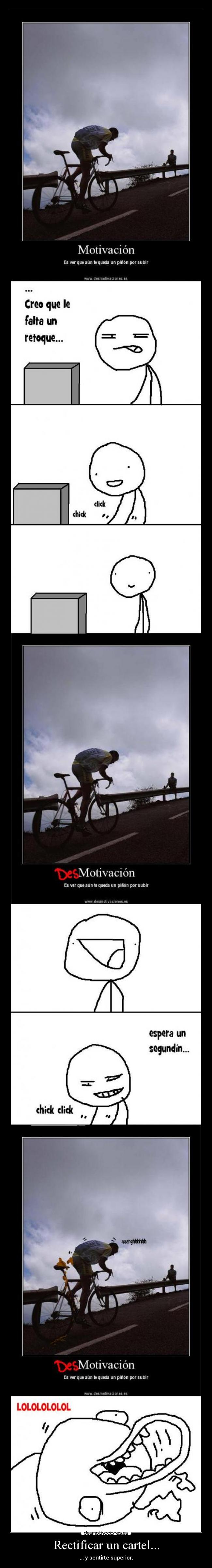 Rectificar un cartel... - 