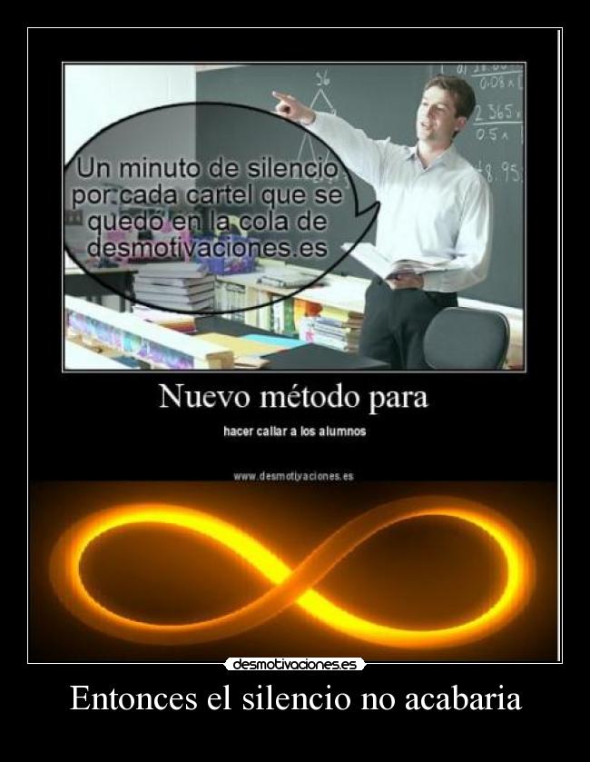 Entonces el silencio no acabaria -