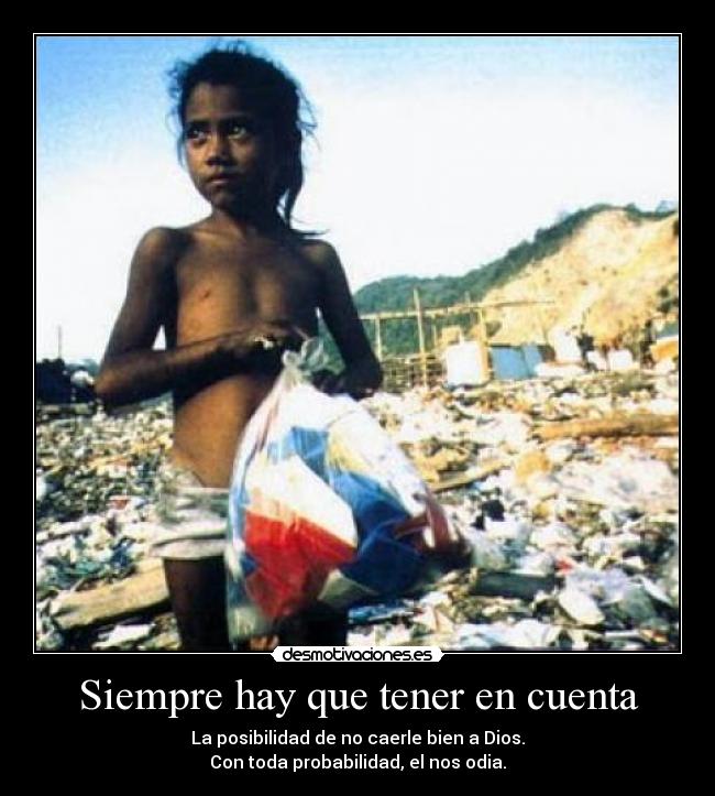 Siempre hay que tener en cuenta - 