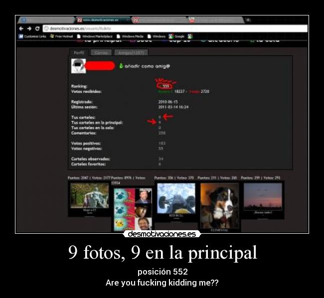9 fotos, 9 en la principal - posición 552
Are you fucking kidding me??