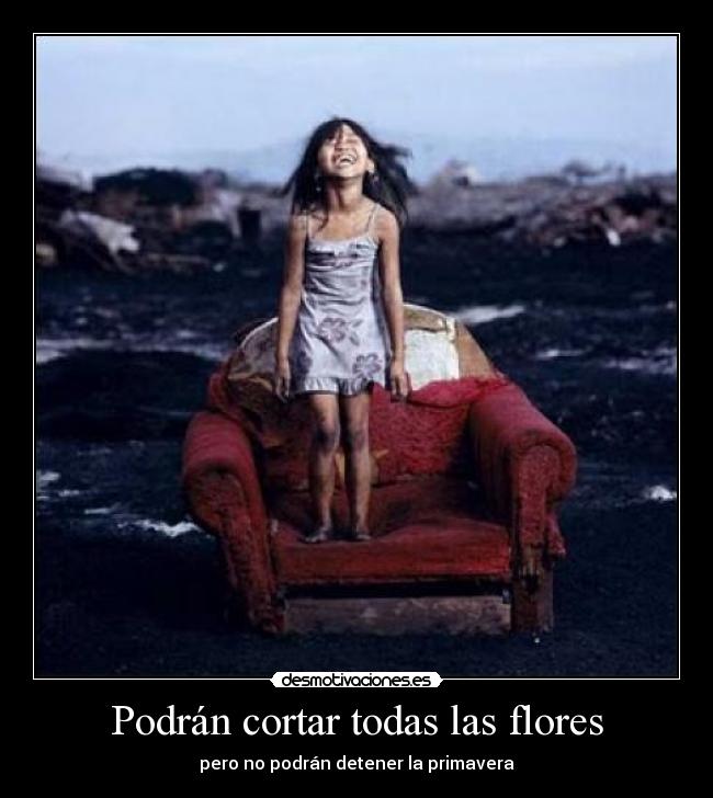 Podrán cortar todas las flores - pero no podrán detener la primavera