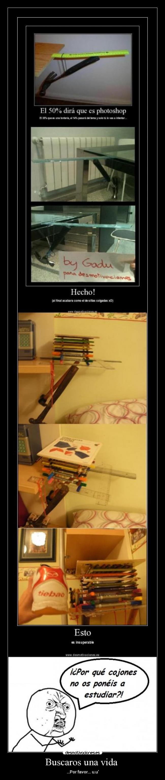 carteles vida no viva yuju hey desmotivaciones