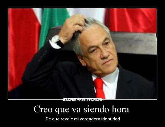 Creo que va siendo hora -