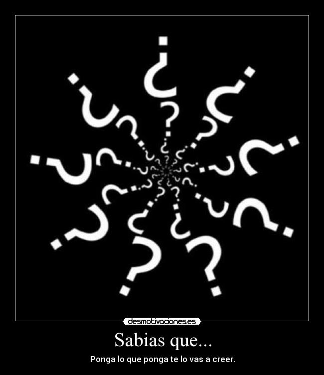 Sabias que... - 
