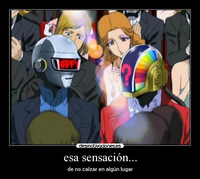 carteles daft punk anime calzar desmotivaciones