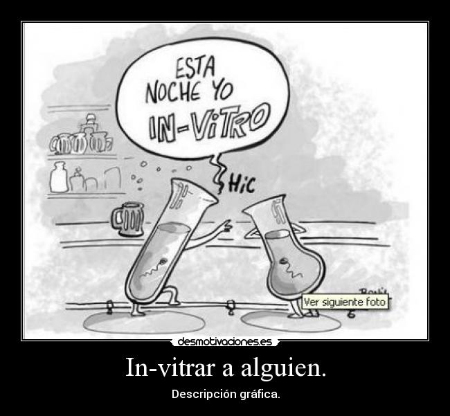 In-vitrar a alguien. - Descripción gráfica.