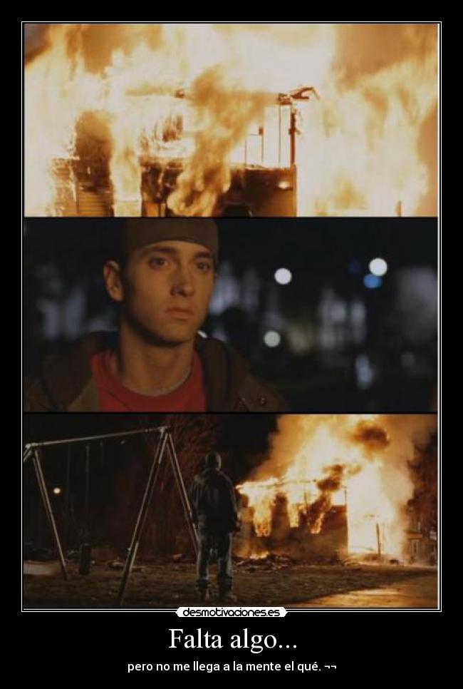 Falta algo... - pero no me llega a la mente el qué. ¬¬