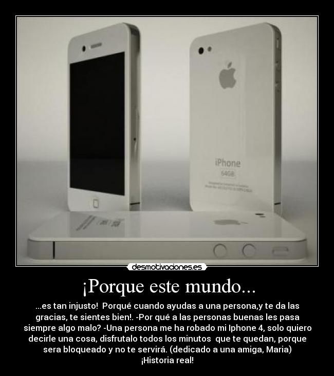 ¡Porque este mundo... -