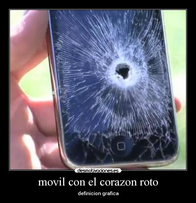 movil con el corazon roto - definicion grafica